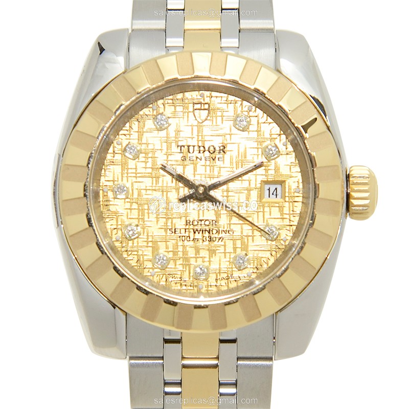 Tudor Classic Replica - Automatic - Gold Dial - Steel Strap